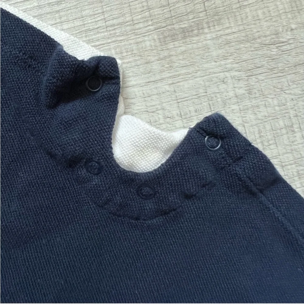RALPH LAUREN Baby Polo Bodysuit American Flag Color Blocked Size 6 months